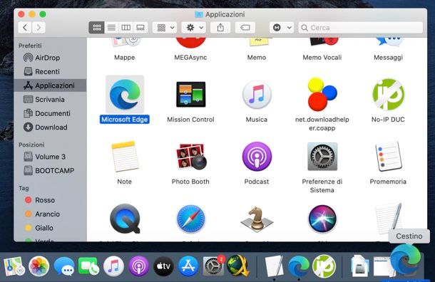 Come disinstallare Microsoft Edge dal Mac