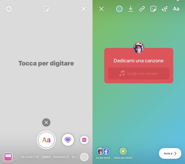 Dedicami una canzone IG crea