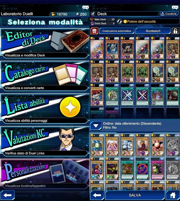 Editor Deck Yu-Gi-Oh Duel Links