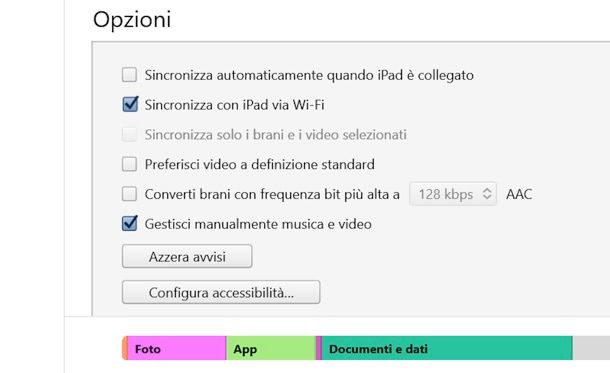 Come sincronizzare iPad in Wi-Fi