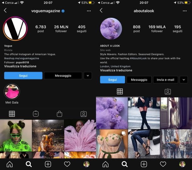 Migliori profili Instagram moda