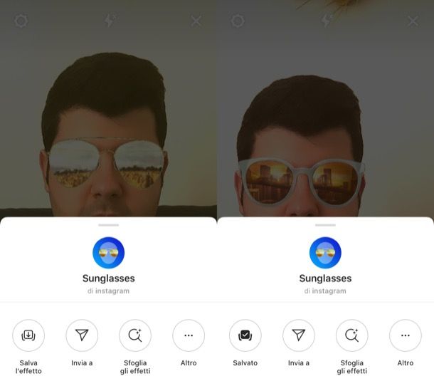 Salvare effetti Instagram iPhone