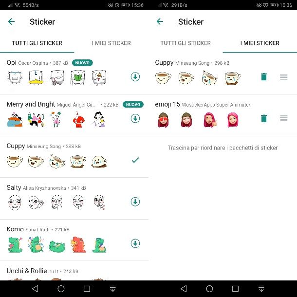 Come personalizzare sticker WhatsApp