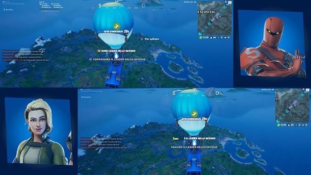 Leader dello Skydive Fortnite