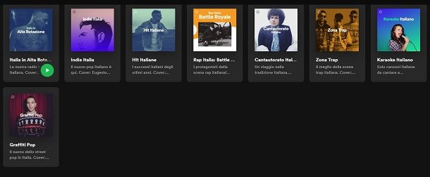 Playlist spotify italia