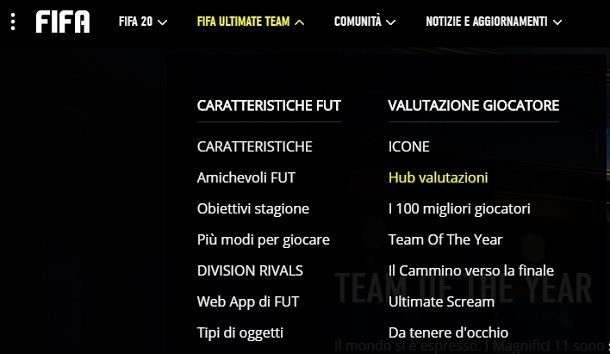 Valutazioni giocatori FIFA