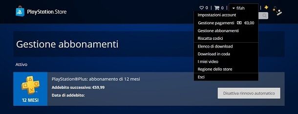 Come disattivare PlayStation Plus