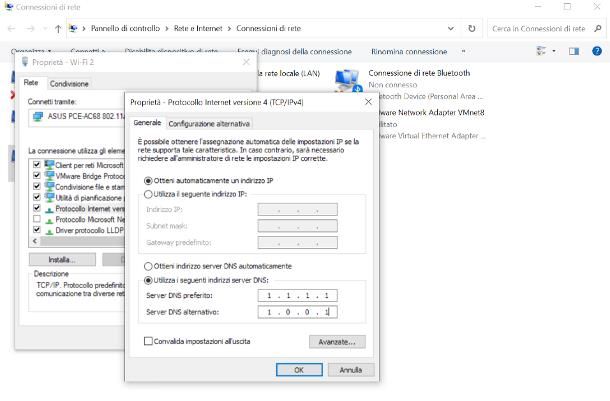 Come cambiare DNS su PC Windows