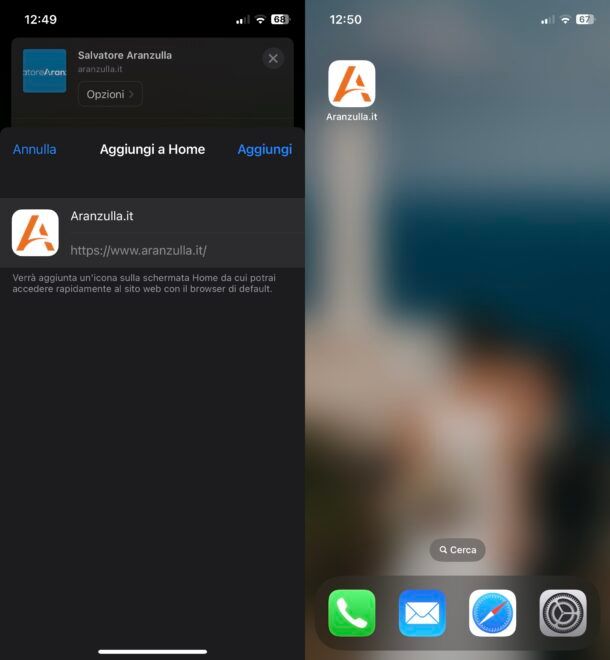 Come aggiungere icona su Home screen iOS