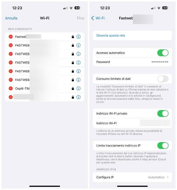 Come riabilitare una rete wireless