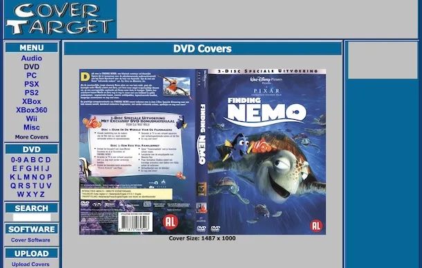 Cover per DVD