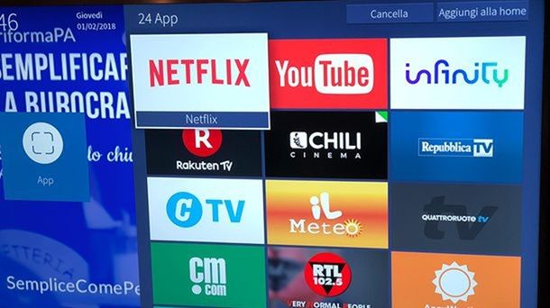 App Smart TV senza antenna