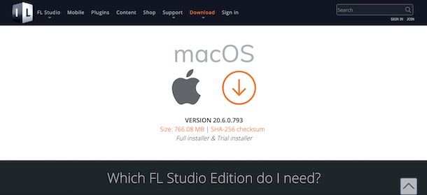 Come scaricare FL Studio gratis su Mac