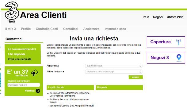 Problemi con la 3 chi chiamare