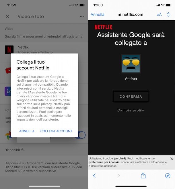 Come collegare Netflix a Google Home