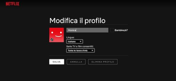 Come eliminare un profilo Netflix