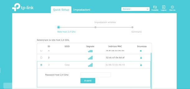 Configurazione TP Link extender