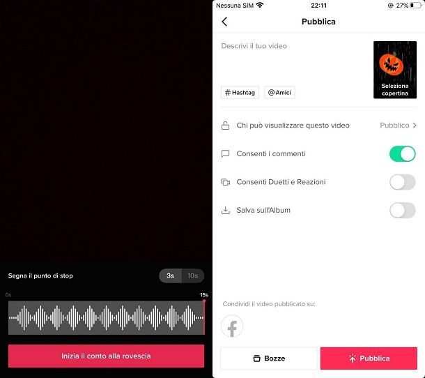 Come fare video su Tik Tok