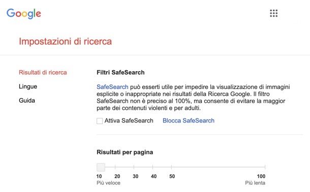 Google SafeSearch