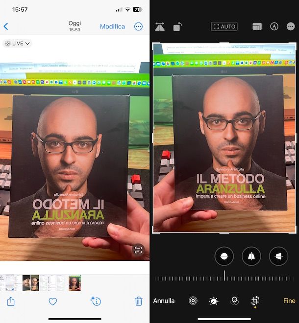 Ribaltare foto iPhone