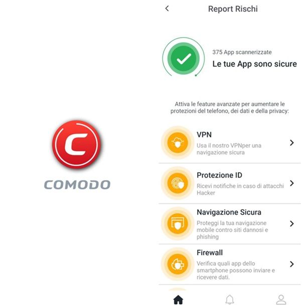 App di COMODO Antivirus Android