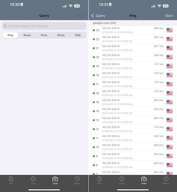 Network Analyzer: net tools