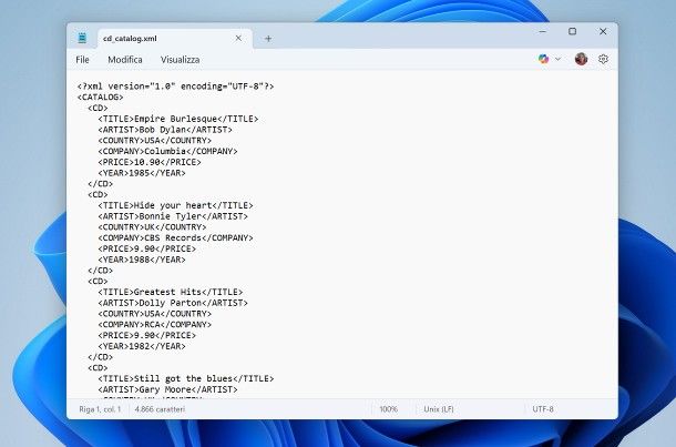 Programmi per XML