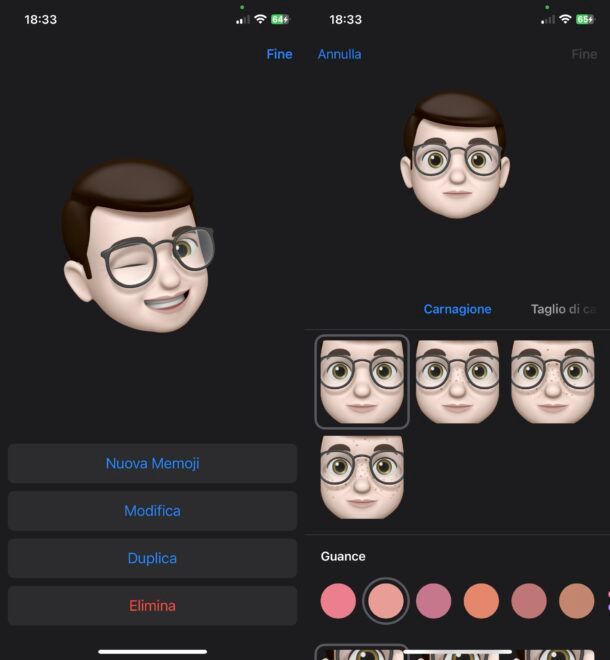 Creare Memoji