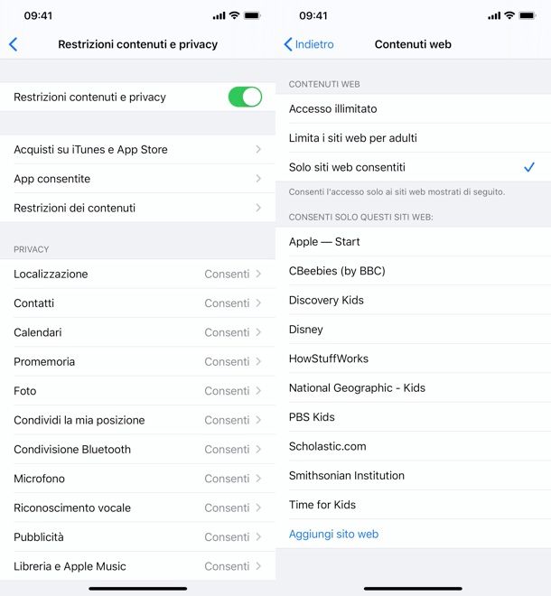 Come escludere Internet da iPhone