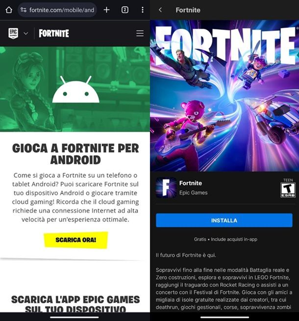 Come scaricare Fortnite su Android Samsung