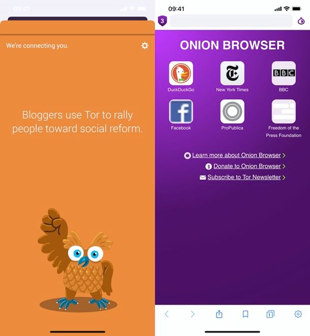 Onion Browser iOS