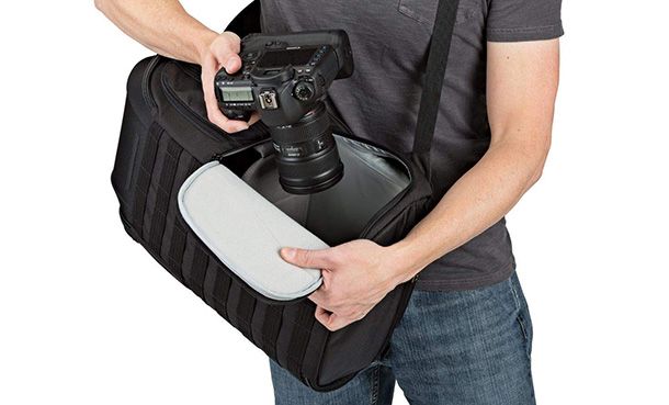Zaino Fotografico Professionale Impermeabile Per DSLR E Mirrorless – 7 Scomparti, Leggero 0,34kg, Grigio, Per Canon Nikon Sony