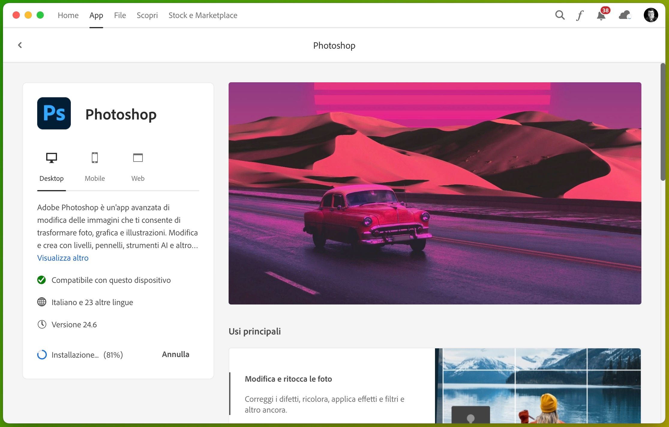 Come installare Photoshop su Mac