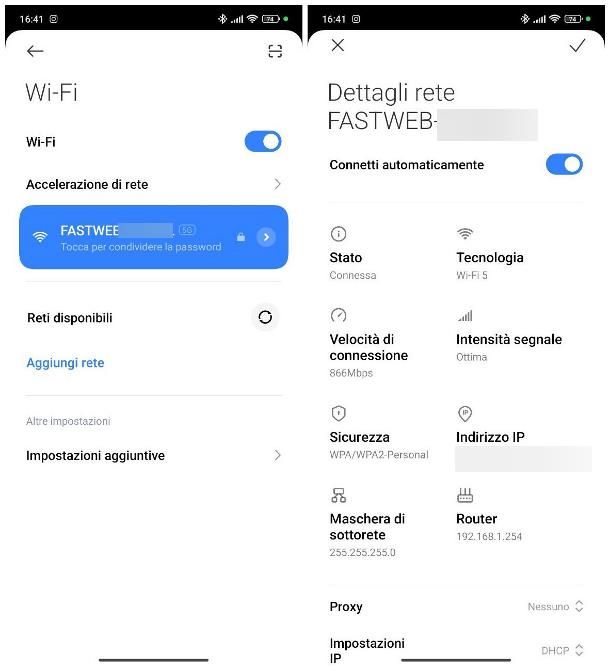 Come trovare indirizzo IP router: Android