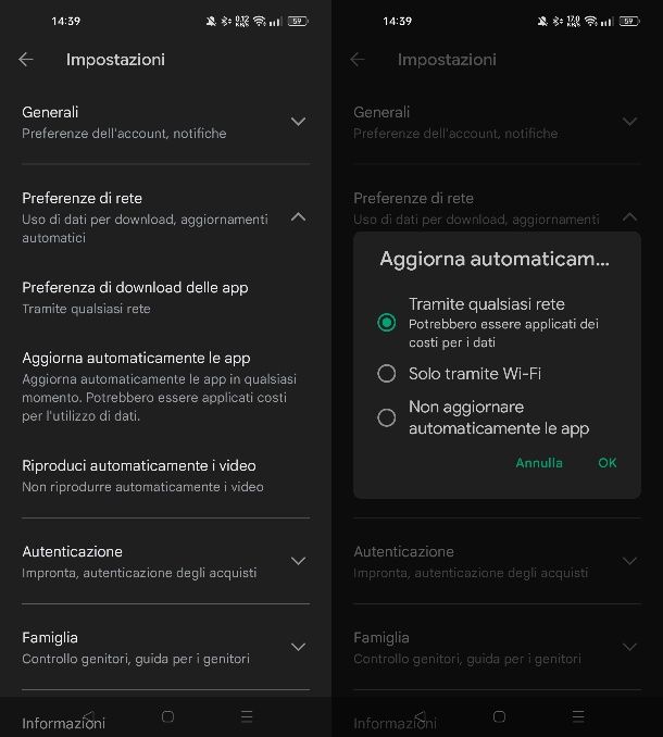 Come aggiornare Facebook su Android