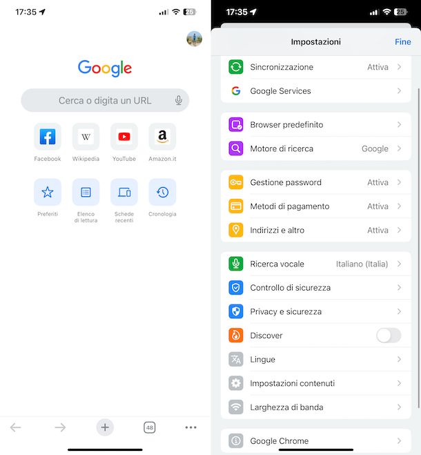 Chrome iOS