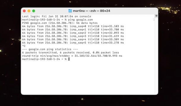 Ping Mac