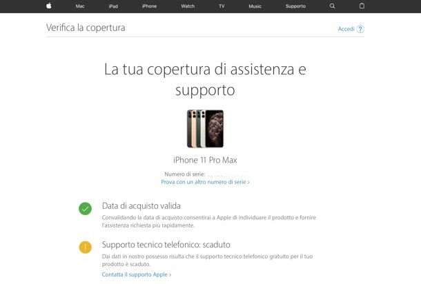Garanzia iPhone