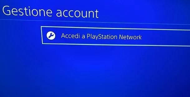 Accedi a PlayStation Network