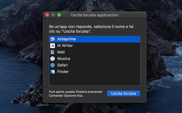 Uscita forzata