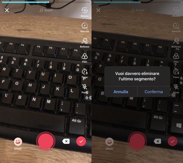 TikTok registrazione