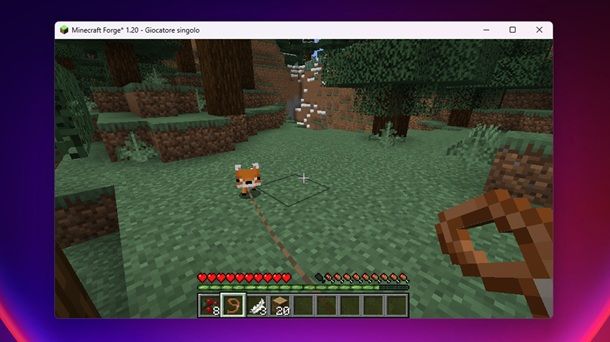Cucciolo volpe Minecraft guinzaglio
