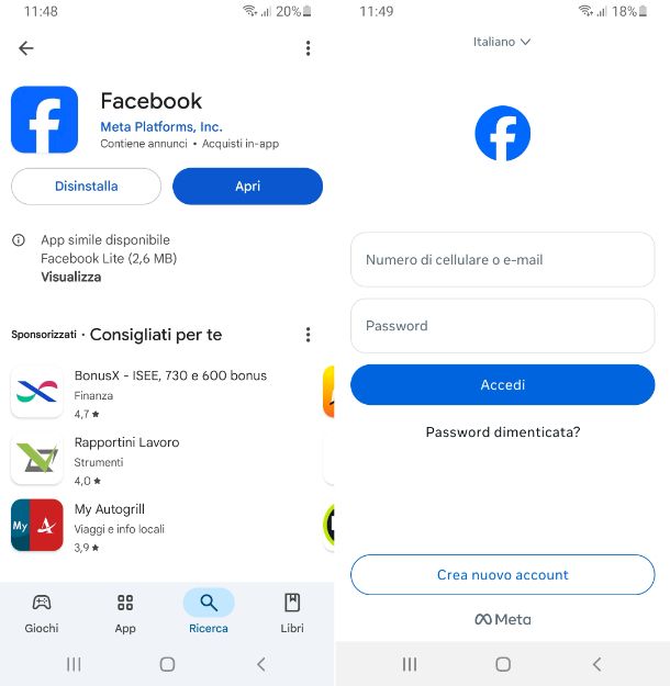 Facebook Android