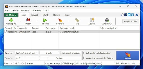 Switch Audio File Converter