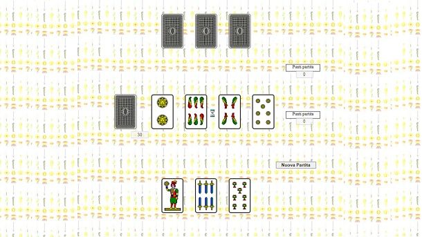 Scopa online Solitari con le carte