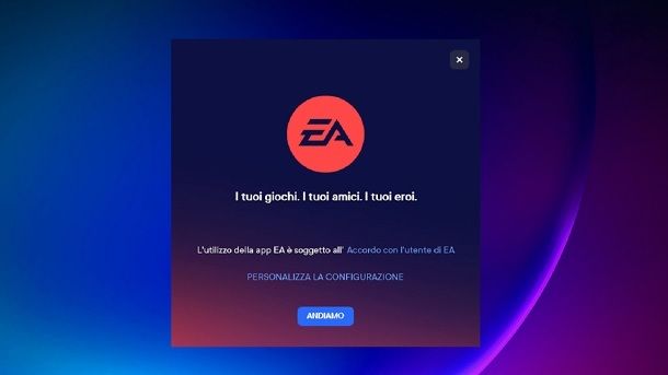 Installare app EA Windows