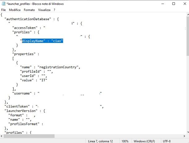 displayName Minecraft
