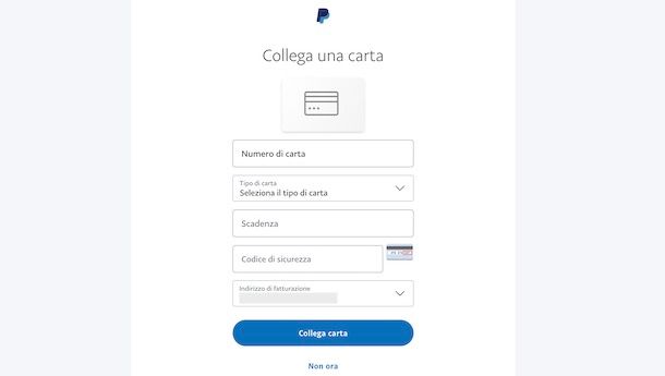 PayPal senza carta