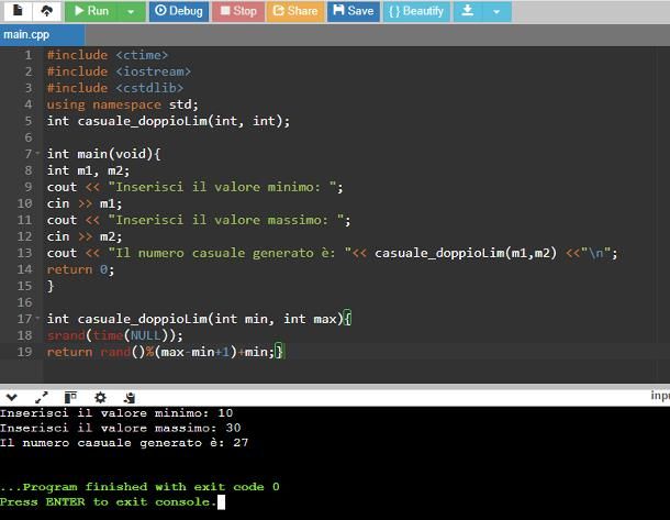 Come generare numeri casuali su C++