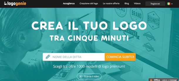Creare un logo con Logogenie